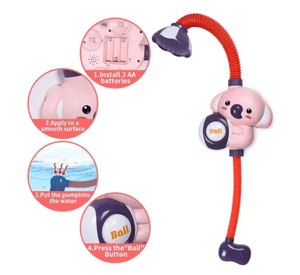 Elefantito Regadera De Baño Para Bebe Juguete Ducha Tina Rosa