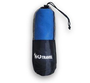 Pack 3 Toalla Microfibra Azul Wild Travel Secado Rápido