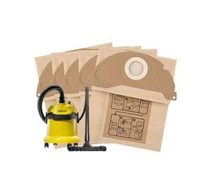 5 Bolsa papel para Aspiradora Karcher WD2
