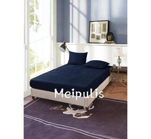 Cubre colchón Impermeable 2 Plazas Azul Oscuro 01