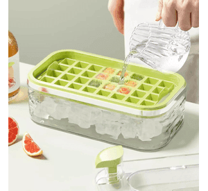 Cubeta Hielera De Silicona En Cubos Con Deposito