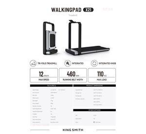 Trotadora KingSmith WalkingPad X21 – Caminadora plegable inteligente doble plegable soporte NFC LED