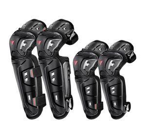 Pack de Rodilleras Largas y Coderas para Motociclismo Motowolf 1029HJ-BK