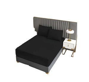 CUBRECOLCHON IMPERMEABLE 2 PLAZAS COLOR NEGRO