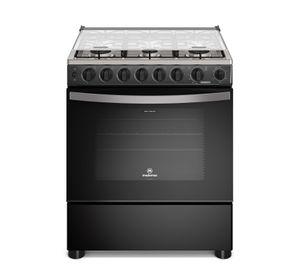 Cocina a Gas 6 Platos Horno Vapor y Parrilla Pletina FM6SPC Negra