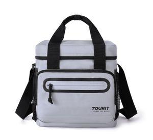 Tourit Lonchera Térmica Work 20 latas 14L Impermeable Gris