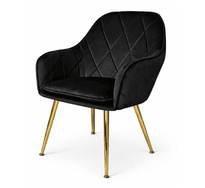 Butaca Sitial Velvet Diamond Negra