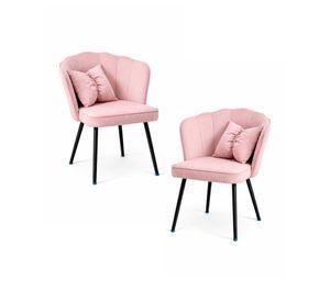 Set 2 Sitiales Fancy Black con Cojin
