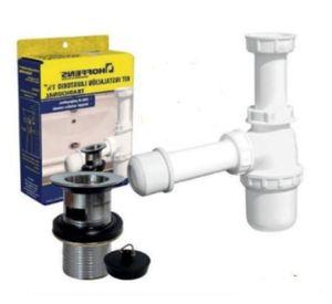 Kit Lavat Sifon 1 1/4 S/recta + Desag 1 1/4 - Metal
