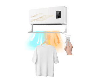 Calefactor Ventilador 2en1 Portátil Modular Pared Y Varilla De Secado