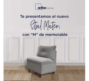 Butaca Mateo Chenille Gris Pata Madera 1C