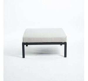 Sillon Ottoman Gris Marco Negro