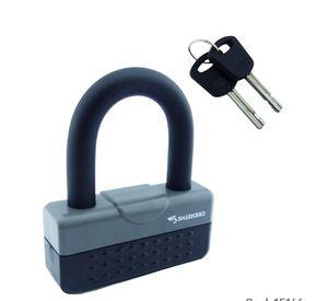 CANDADO U PARA MOTO NEW IDEAL PARA CADENA BLOQUEO ANTIRROBO 2 COLORES