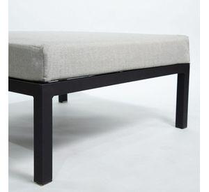 Sillon Ottoman Gris Marco Negro