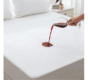 Cubrecolchon Impermeable Bamb Soft Simpel Super King Blanco Rayas
