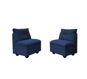 Par Butacas Mateo Chenille Azul Pata Plastica 1C