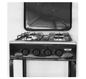 Cocina Encimera A Gas 4 Quemadores Con Repisas