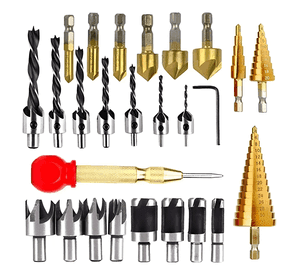 Juego De 26 Pcs Herramientas De Perforación Para Carpintería 0