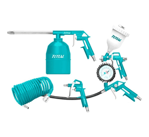 Kit Juego Herramientas Neumaticas 5 Piezas Total Tatk053-1 Pantone 322c