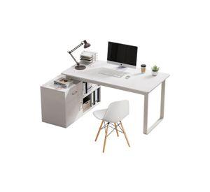 Escritorio Esquinero Forma L 120*75*50 Blanco