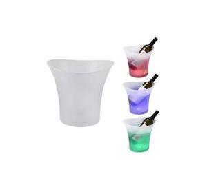 Hielera Con Luz Led Enfriador Botellas Cerveza Vinos Fiesta Color Rgb