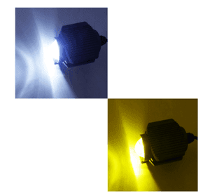 NEBLINERO LED PARA MOTO OJO DE ANGEL 25W ANTINIEBLA DUO COLOR 12V SET X 1 PCS