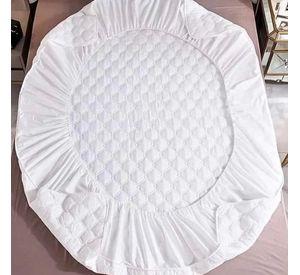 cubre colchón blanco 2 plaza protector impermeable 2 funda de almohada