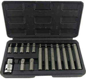 Juego De Puntas Estrella Torx 15 Piezas Makawa