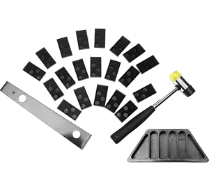 Kit Instalación Piso Flotante Profesional Con Martillo Goma. Negro