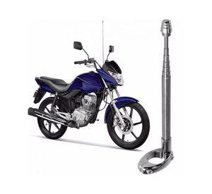Antena Corta Hilo Curado Moto Retractil Cromada