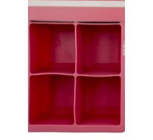 CUBETA DE HIELO SILICONA KEEP ROJO