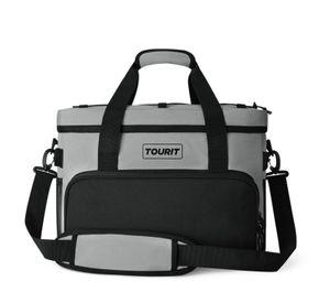 Tourit Cooler Bag Refrigerador Aislado Portátil 46 latas 32L Gris