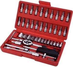 Juego Caja-set Dados Con Chicharra Para Autos 1/4 46 Pcs