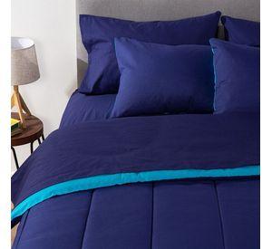 PLUMON BICOLOR ARTHOME AZUL CELESTE 1.5 PLAZAS