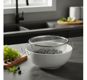 Set X2 Colador Metalico De Malla Multiuso 20cm Acero Inox