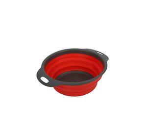 Colador Plegable Negro y Rojo
