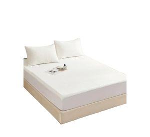 CUBRECOCLCHON PLUSH IMPERMEABLE 2 PLAZAS COLOR BLANCO