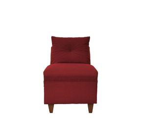 Butaca Mateo Chenille Rojo Pata Madera 1C