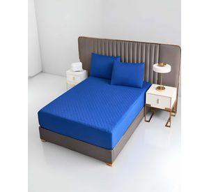 CUBRECOLCHON IMPERMEABLE KING COLOR AZUL