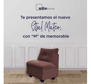 Butaca Mateo Chenille Cafe Pata Plastica 1C