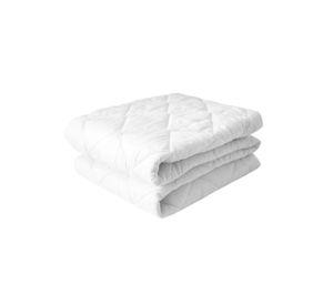 Cubre Colchón King Algodón Egipcio 300 Hilos Liso Blanco