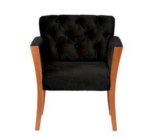 Sitial Kiel  Tela Velvet Negro