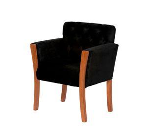 Sitial Kiel  Tela Velvet Negro