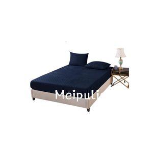 Cubre colchón Impermeable 2 Plazas Azul Oscuro 01