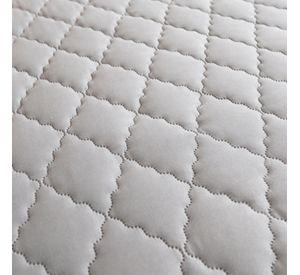cubre colchón GRIS PLATA 2 plaza protector impermeable 2 funda de almohada