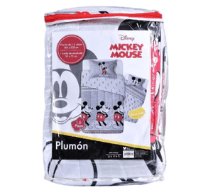 Plumón Infantil Reversible Disney Marvel Apto 1 Pl Y 1.5 Pl Color Mickey