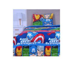 Plumón Infantil Reversible Disney Marvel Apto 1 Pl Y 1.5 Pl Avenger