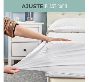 Cubre Colchon Protector Impermeable Blanco - King