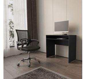 Set Escritorio Wengue Con Silla New York Negra