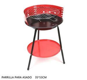 Parrilla Barbacoa Redonda De Acero Con Patas Desmontables